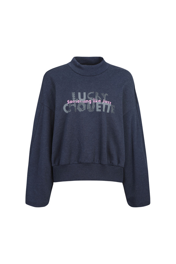 LUCKY CHOUETTE - 스웻셔츠 - Printed Half Neck Sweatshirt