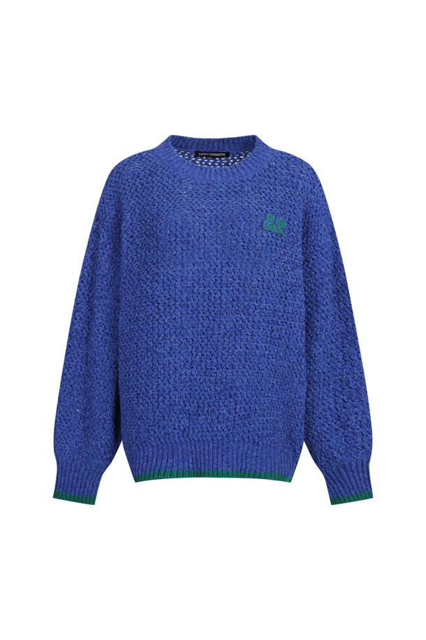 LUCKY CHOUETTE - 스웨터 - Color Block Hem Pullover