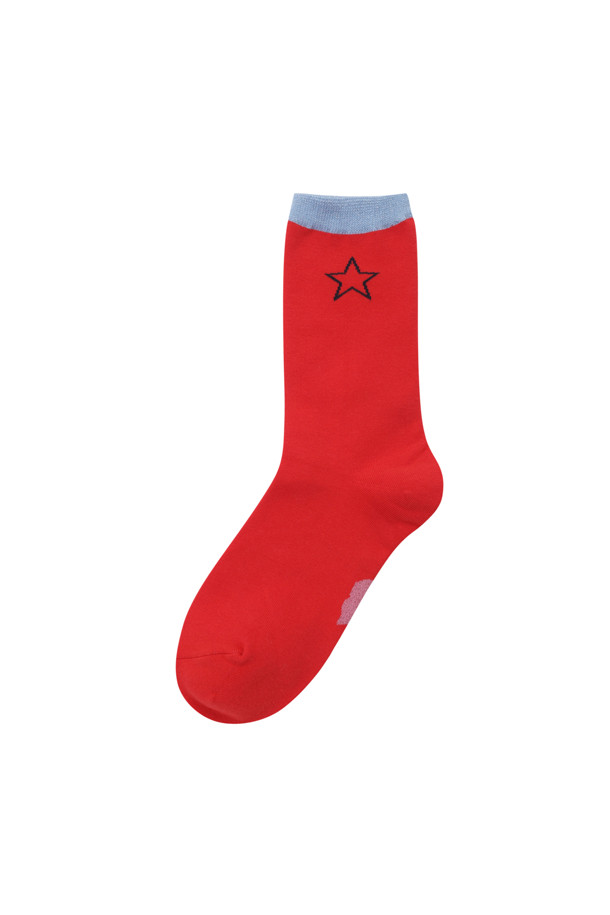 LUCKY CHOUETTE - 양말 - Star Logo Emblem Point Socks 