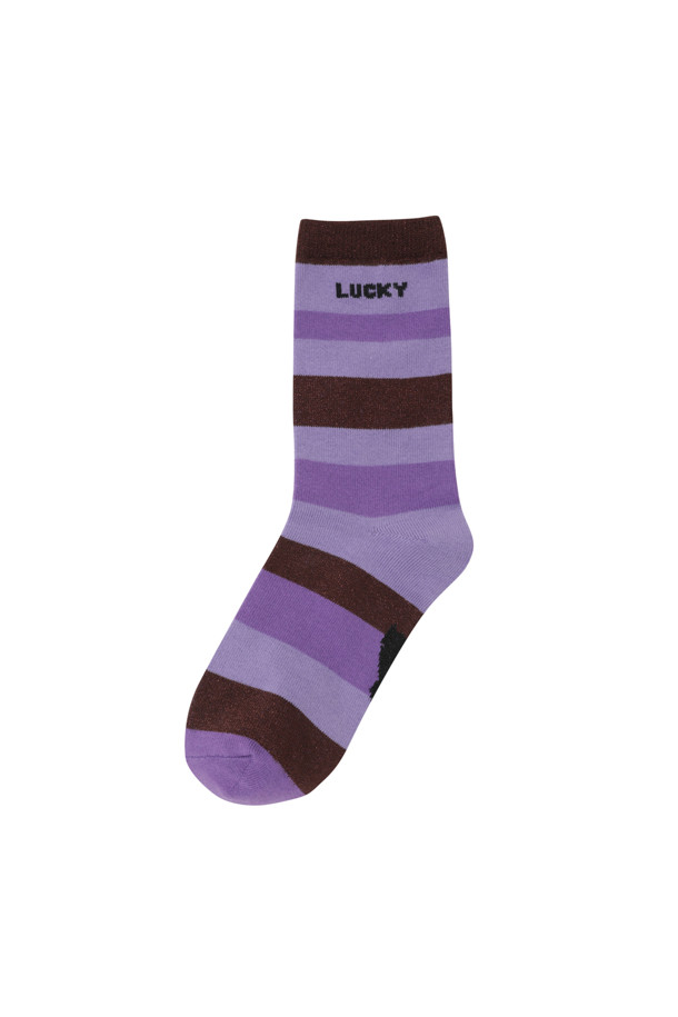 LUCKY CHOUETTE - 양말 - Two Tone Metal Stripe Socks