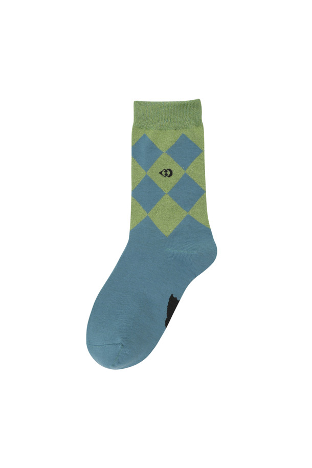 LUCKY CHOUETTE - 양말 - Argyle Metal Socks