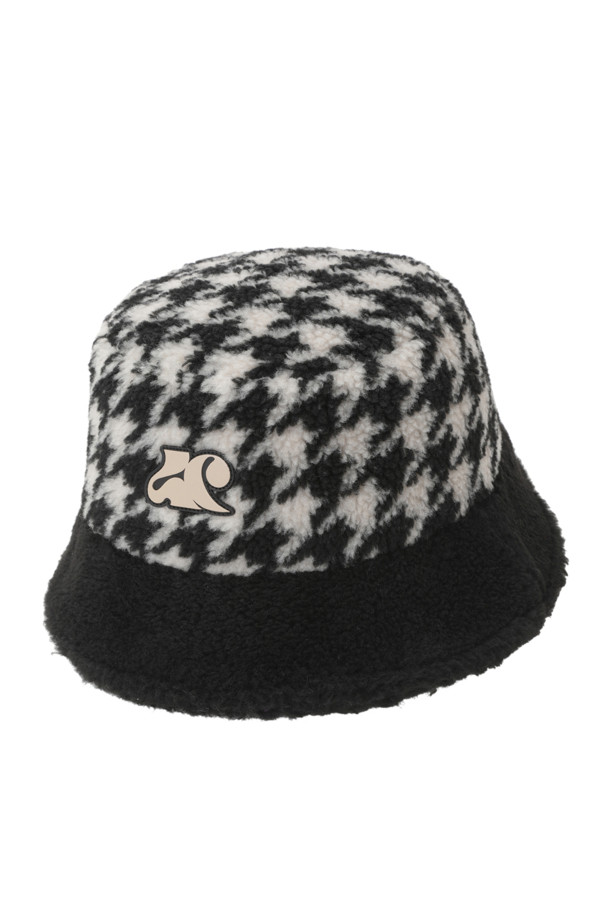 LUCKY CHOUETTE - 모자 - Leather Point Fur Bucket Hat