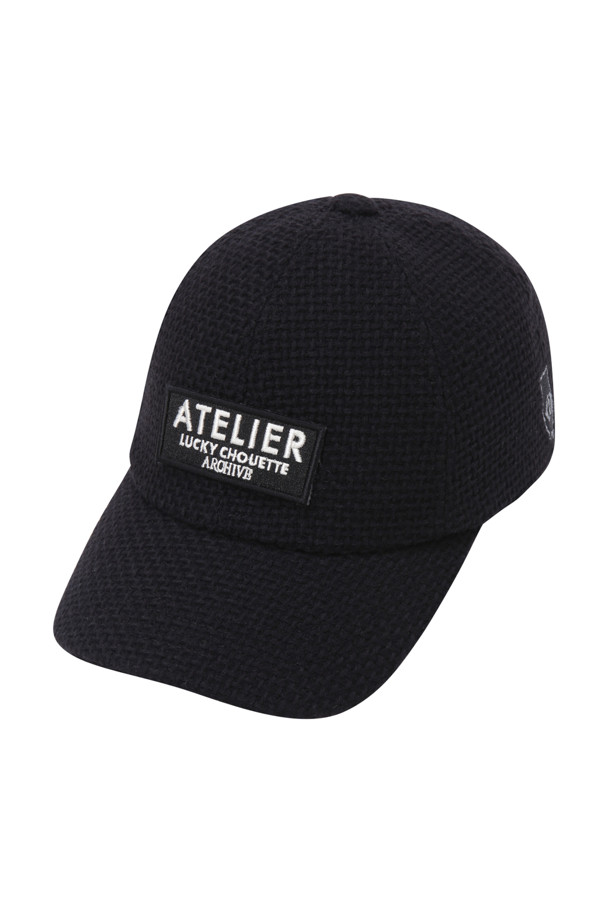 LUCKY CHOUETTE - 모자 - [Atelier] Emblem Tweed Ball Cap