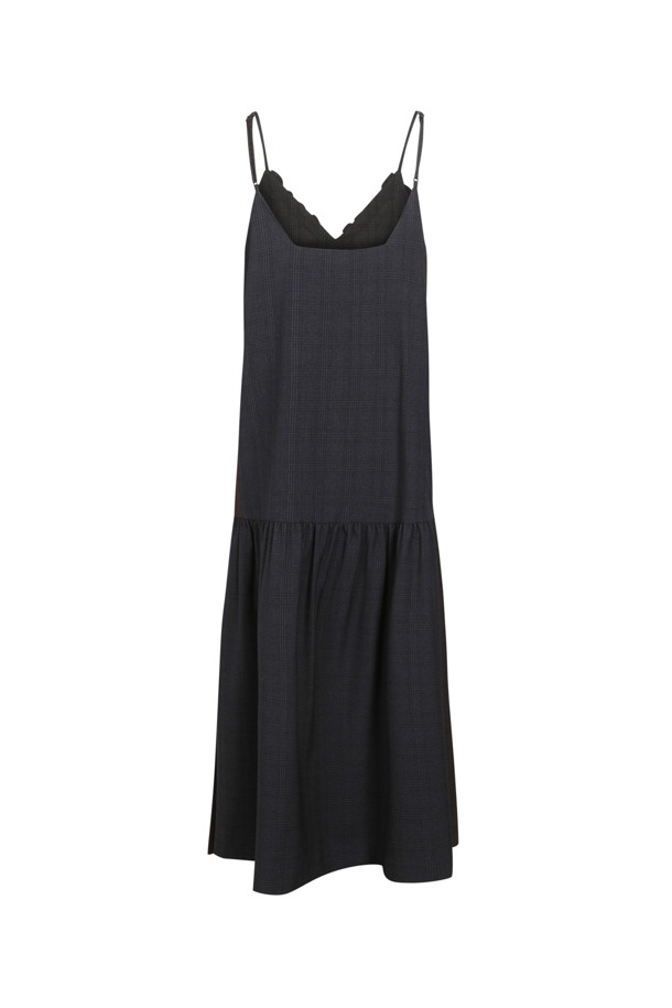 LUCKY CHOUETTE - 원피스 - Color Mix Frill Check Slip Dress