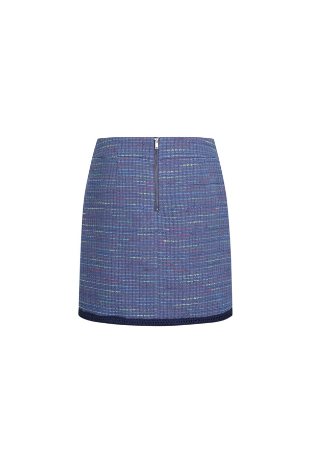 LUCKY CHOUETTE - 스커트/팬츠 - [셀럽착용] Denim Tweed Mini Skirt