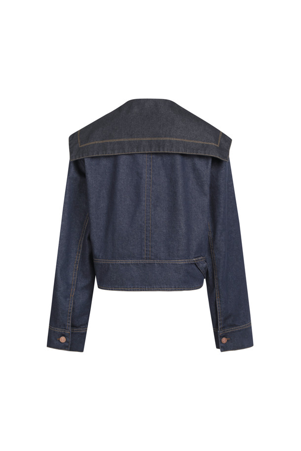 LUCKY CHOUETTE - 자켓 - [셀럽착용] Toggle Decoration Sailor Denim Jacket