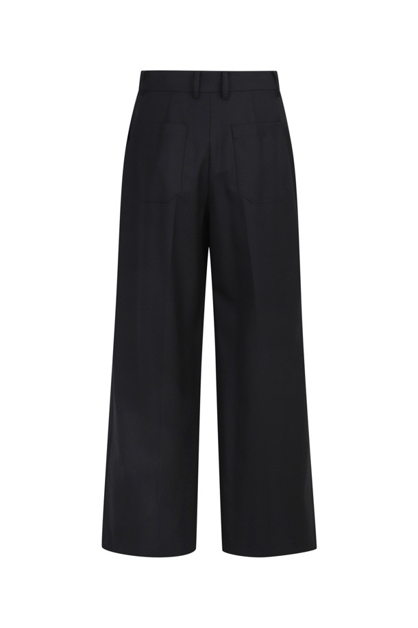 LUCKY CHOUETTE - 롱/미디팬츠 - Tuck Wide Pants