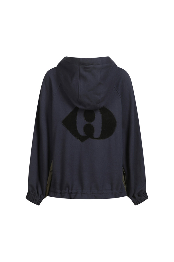 LUCKY CHOUETTE - 블라우스/셔츠 - Jersey Mix Hooded Blouse