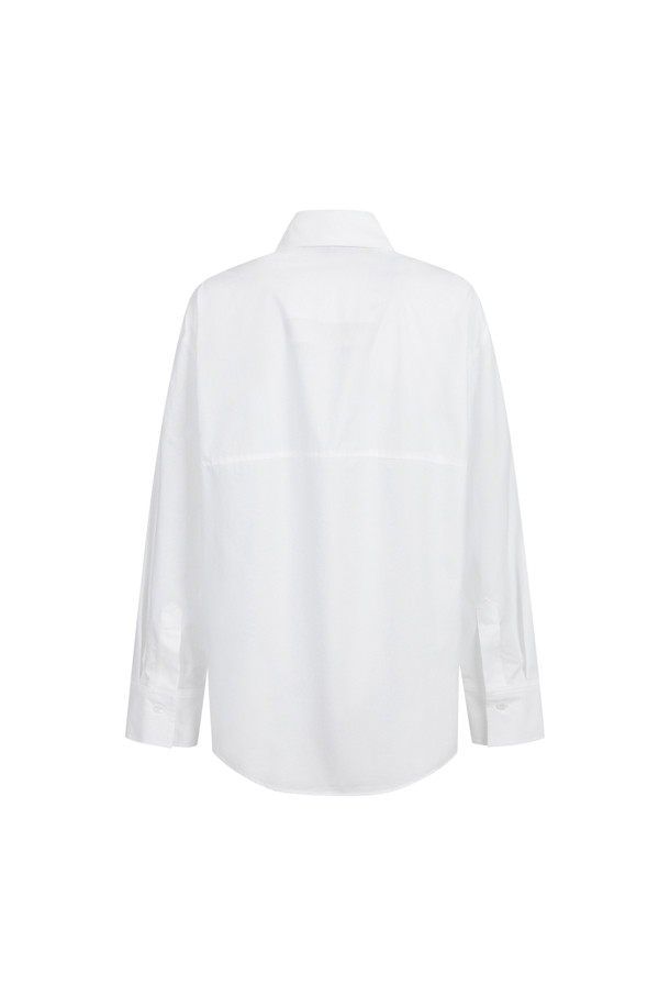 LUCKY CHOUETTE - 블라우스/셔츠 - [Atelier] Ribbon Cotton Shirt Blouse