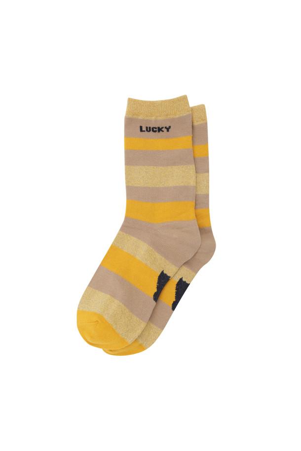 LUCKY CHOUETTE - 양말 - Two Tone Metal Stripe Socks