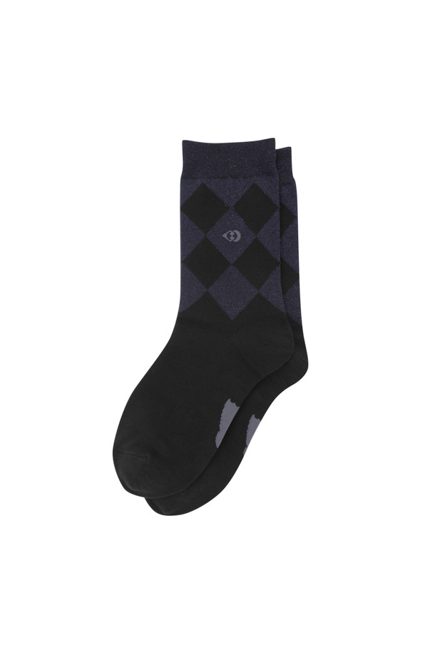 LUCKY CHOUETTE - 양말 - Argyle Metal Socks