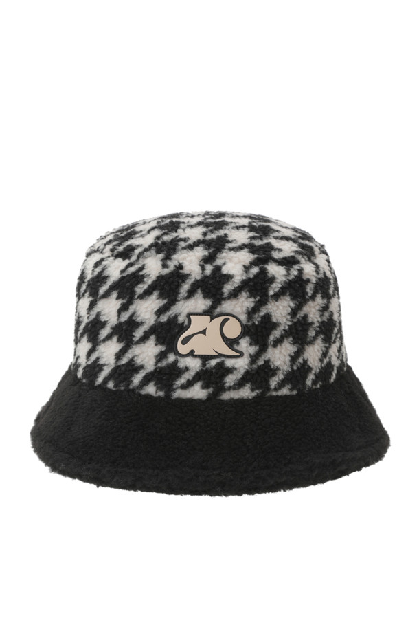 LUCKY CHOUETTE - 모자 - Leather Point Fur Bucket Hat