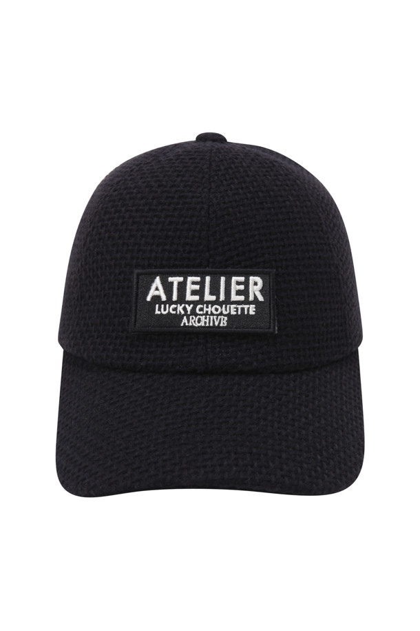 LUCKY CHOUETTE - 모자 - [Atelier] Emblem Tweed Ball Cap