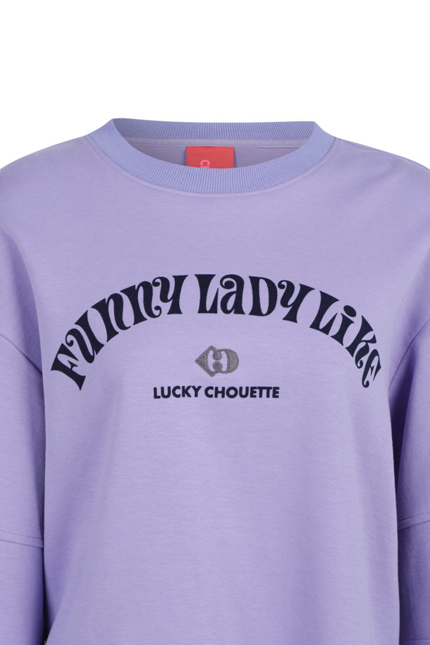 LUCKY CHOUETTE - 긴소매 티셔츠 - Sleeve Slit Crop Long Sleeve T-shirt