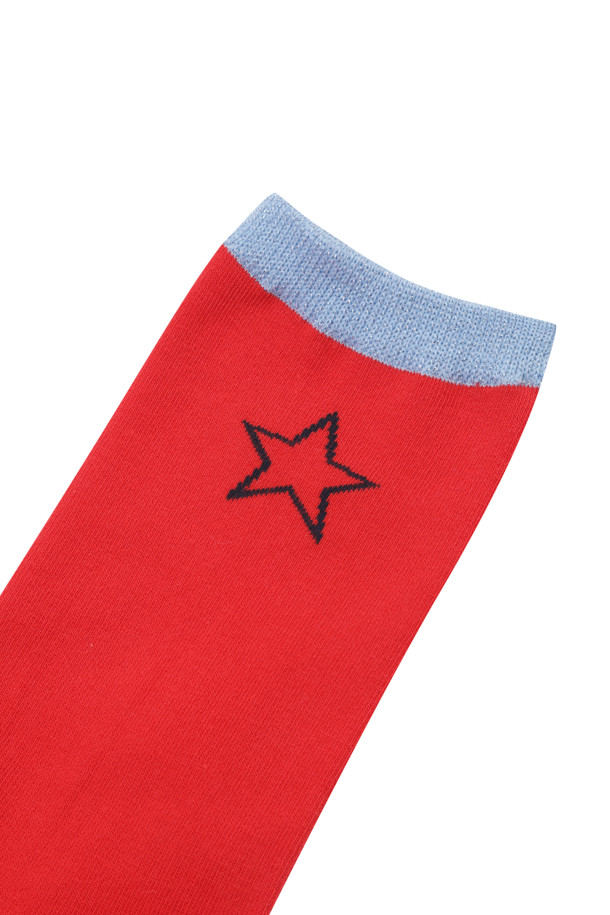 LUCKY CHOUETTE - 양말 - Star Logo Emblem Point Socks 