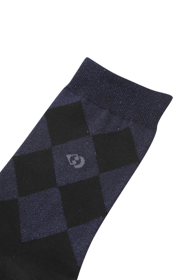 LUCKY CHOUETTE - 양말 - Argyle Metal Socks