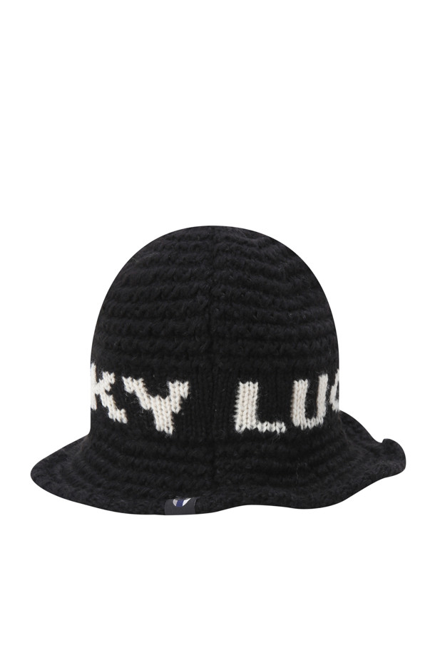 LUCKY CHOUETTE - 모자 - LUCKY Lettering Knit Hat