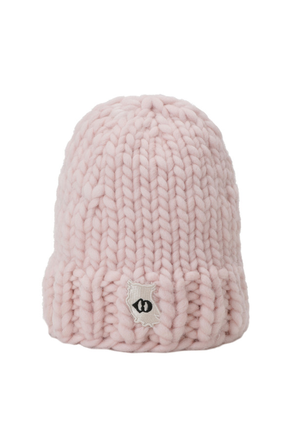 LUCKY CHOUETTE - 모자 - [Atelier] Emblem Point Knit Beanie 