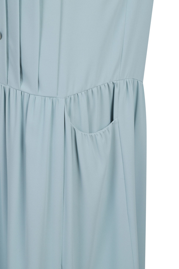 LUCKY CHOUETTE - 원피스 - Pleats Collar Long Dress