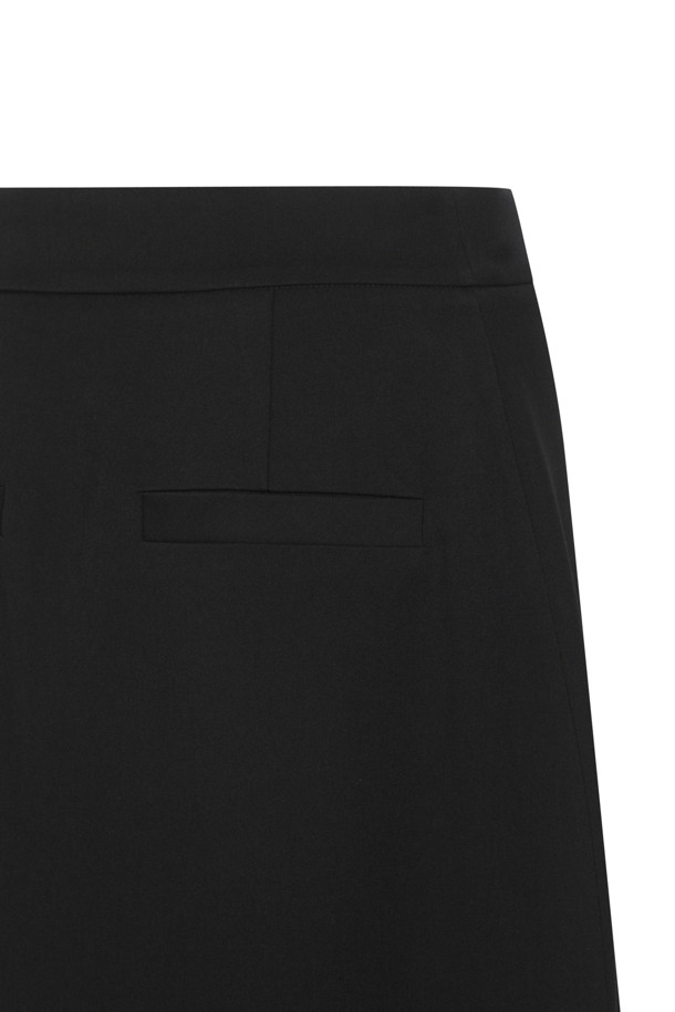 LUCKY CHOUETTE - 스커트/팬츠 - Hem Pleated Point Long Skirt (Solid)