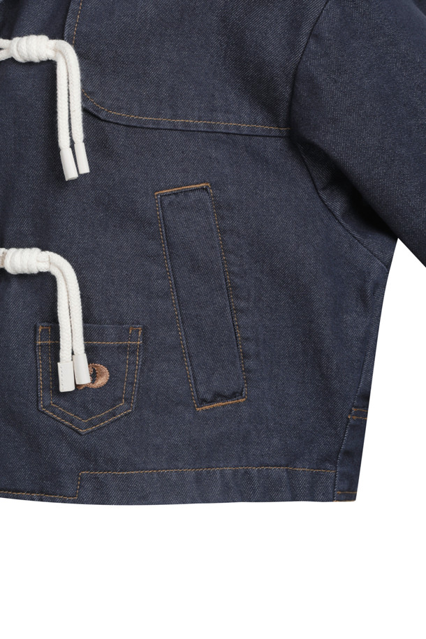 LUCKY CHOUETTE - 자켓 - [셀럽착용] Toggle Decoration Sailor Denim Jacket