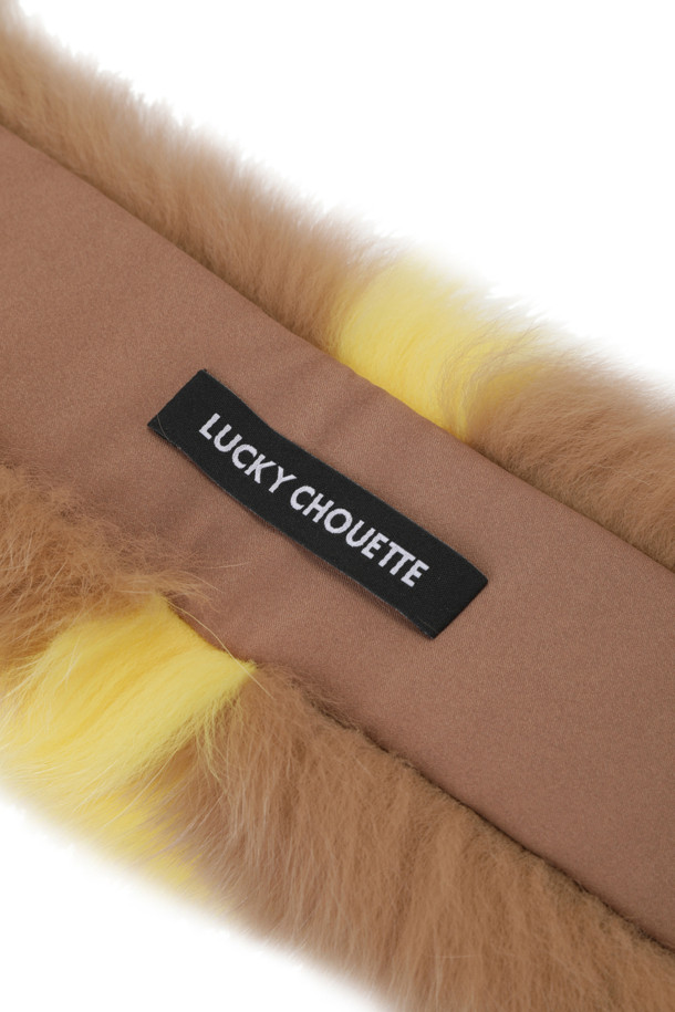 LUCKY CHOUETTE - 스카프/머플러 - Logo Color Blend Shadow Fox Muffler