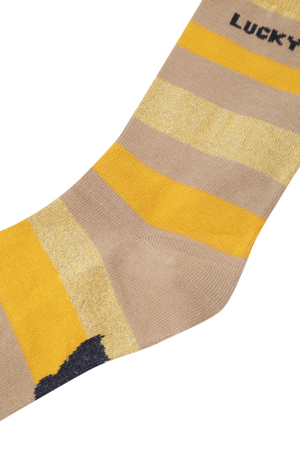 LUCKY CHOUETTE - 양말 - Two Tone Metal Stripe Socks