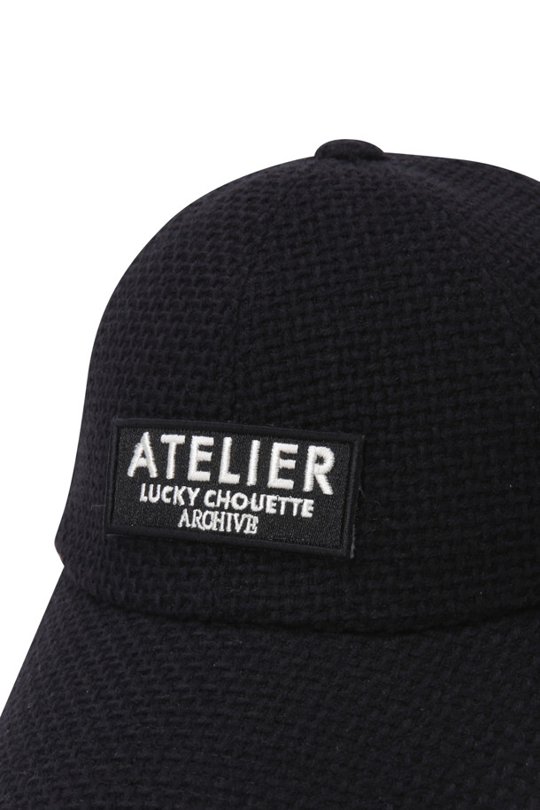 LUCKY CHOUETTE - 모자 - [Atelier] Emblem Tweed Ball Cap