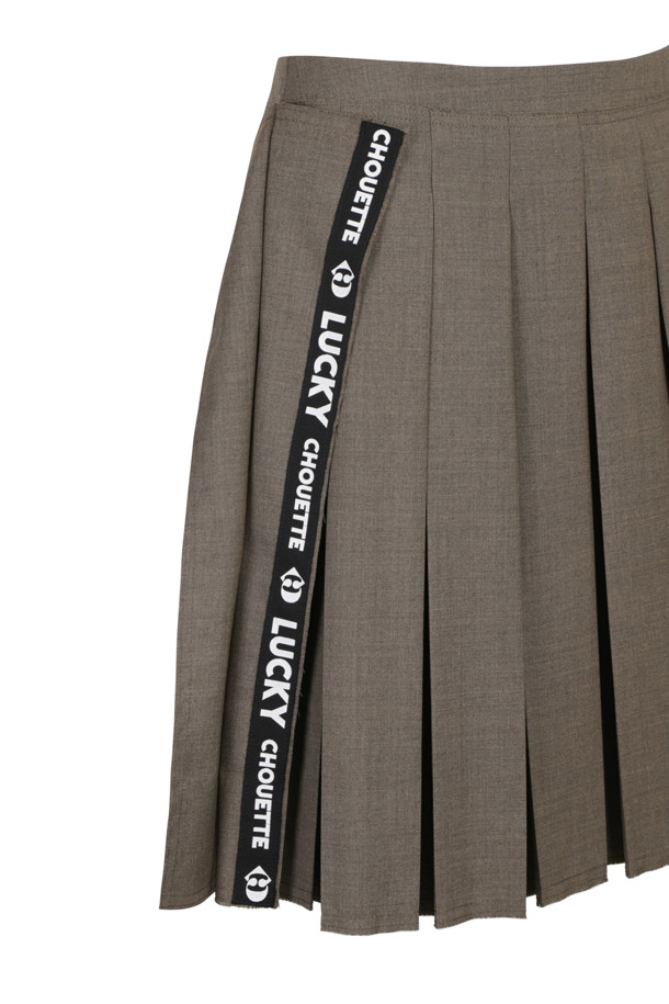 LUCKY CHOUETTE - 미디스커트 - Pleats Mid Skirt