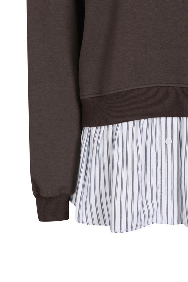 LUCKY CHOUETTE - 티셔츠 - Stripe Color Block Sweatshirt