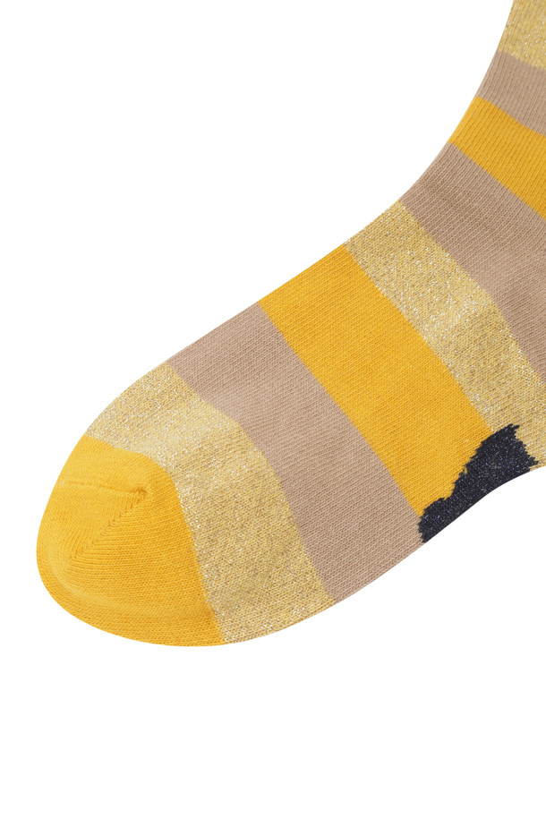 LUCKY CHOUETTE - 양말 - Two Tone Metal Stripe Socks