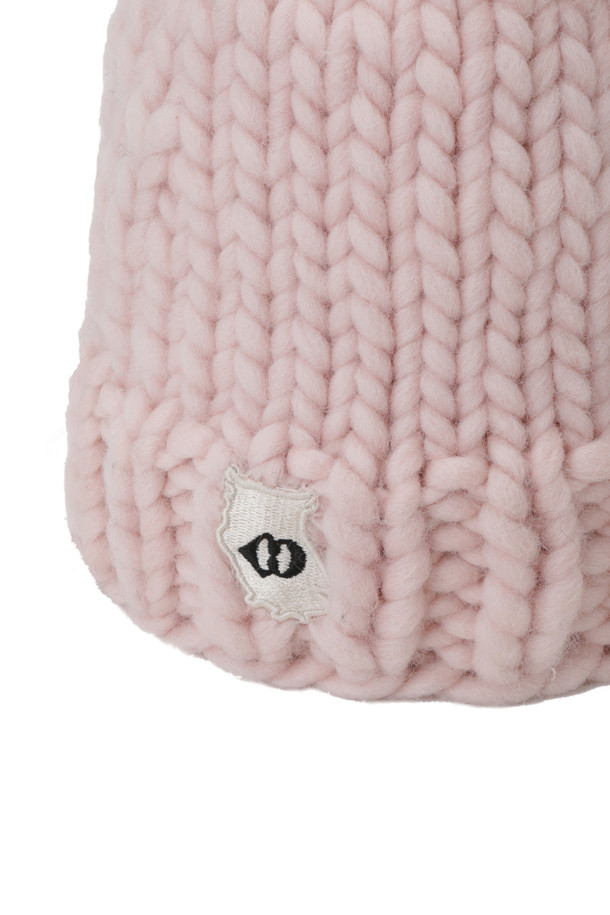 LUCKY CHOUETTE - 모자 - [Atelier] Emblem Point Knit Beanie 