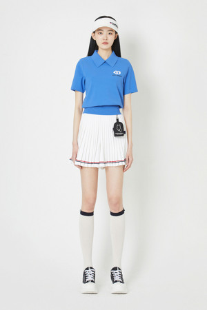 [LUCKY des SPORTS] Collar Short-Sleeved Pullover