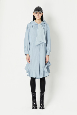 [셀럽착용] Tie Hood Dress