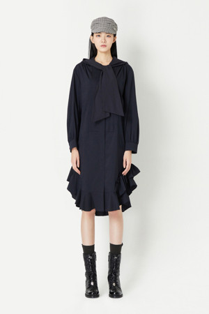 Tie Hood Dress