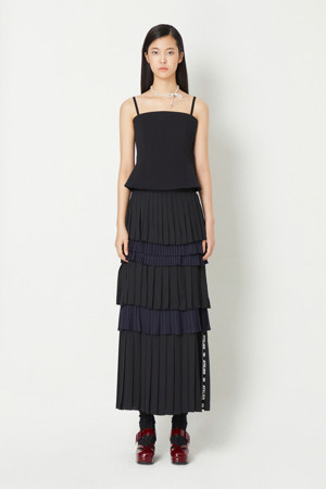 [Atelier] Pleats Long Skirt (Solid)