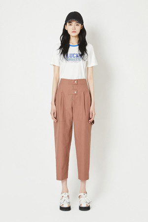 Button Point Baggy Pants