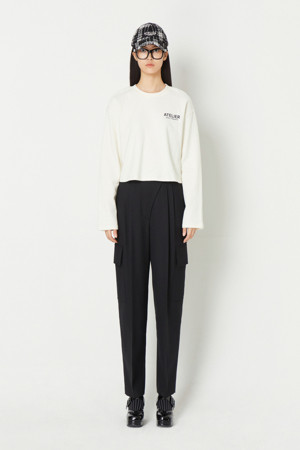 [Atelier] Out Pocket Back Banding Baggy Fit Pants