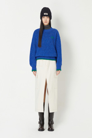 Color Block Hem Pullover