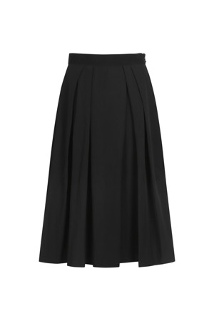 [Re-Order] Back Button Point Banding Long Skirt