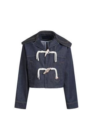 [셀럽착용] Toggle Decoration Sailor Denim Jacket