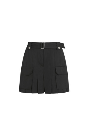 [셀럽착용] Pleated Short Pants (Belt)