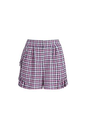 Frill Hem Back Banding Short Pants