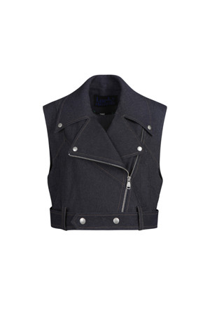 Rider-Type Denim Vest