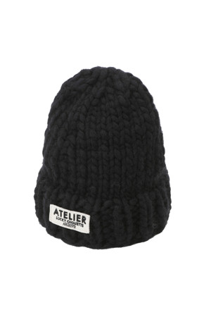 [Atelier] Emblem Point Knit Beanie 