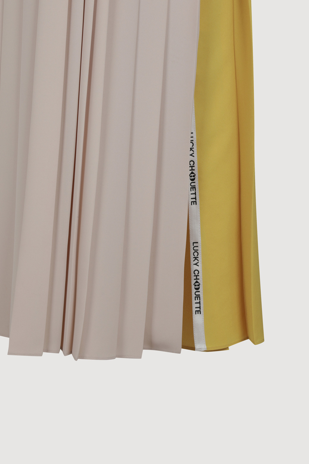 LUCKY CHOUETTE - 원피스 - Pleats Long Dress (Detachable Collar)