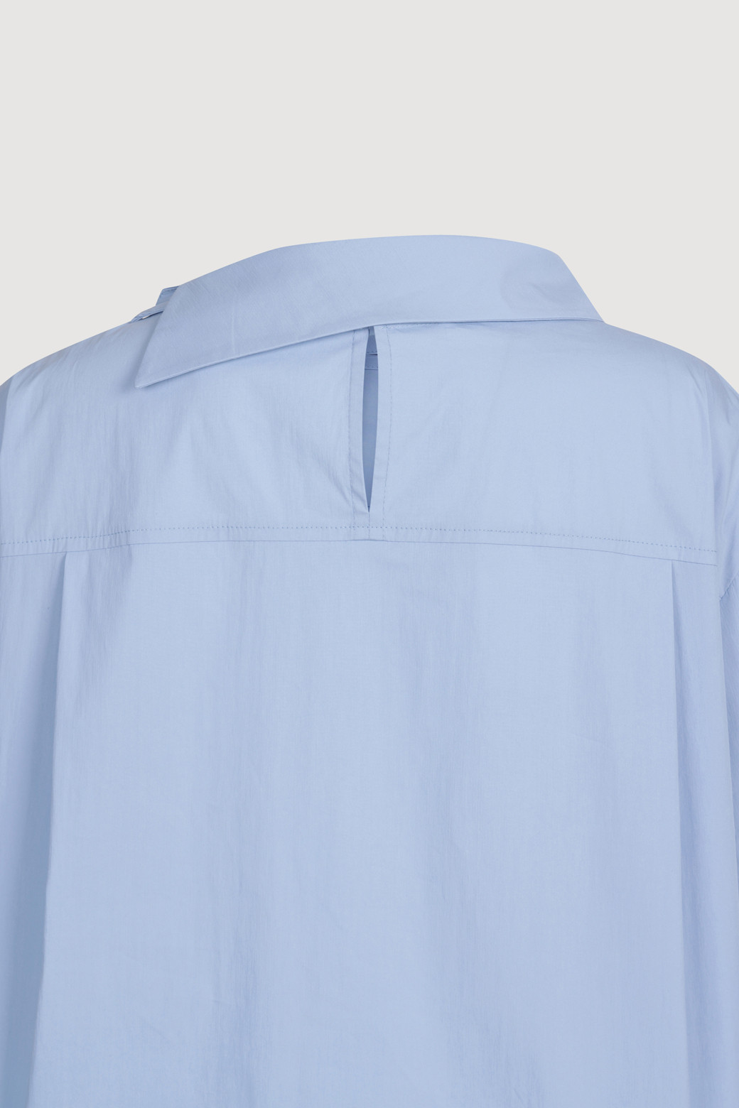 LUCKY CHOUETTE - 블라우스/셔츠 - Button Point Cotton Half Sleeve Blouse