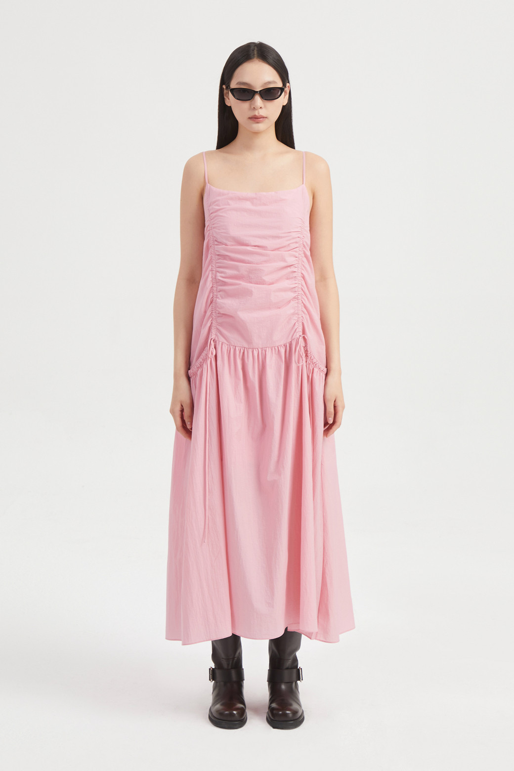 LUCKY CHOUETTE - 원피스 - Shirring Slip Long Dress