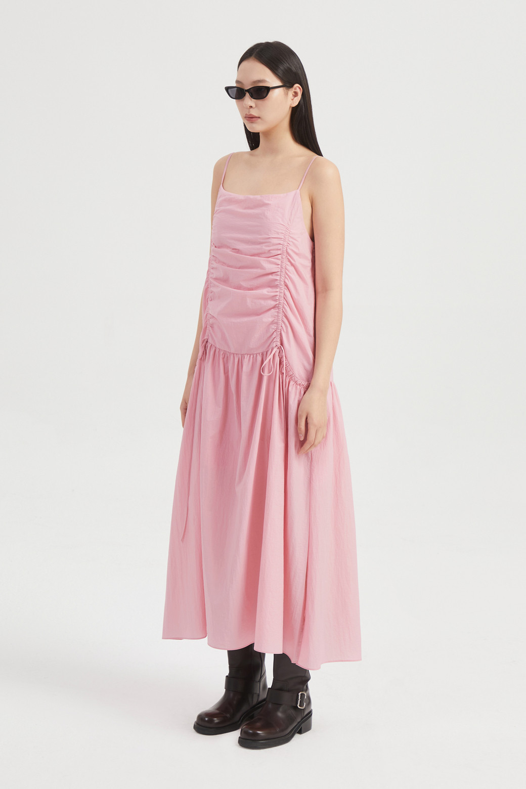 LUCKY CHOUETTE - 원피스 - Shirring Slip Long Dress