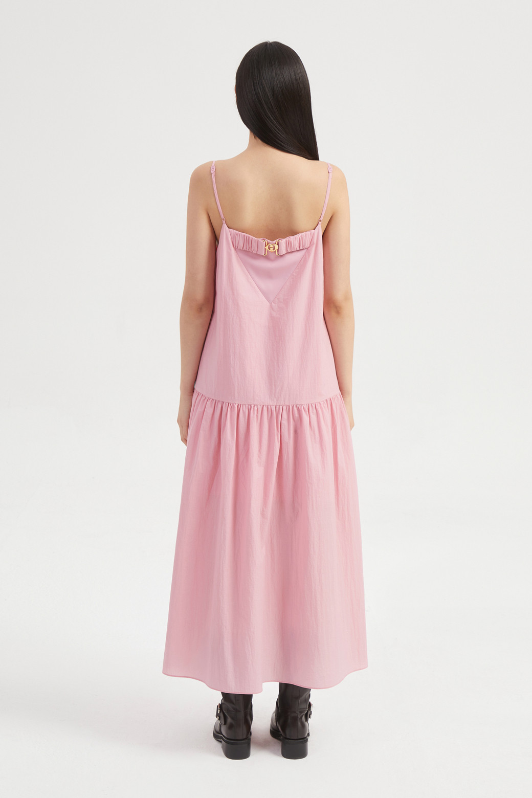 LUCKY CHOUETTE - 원피스 - Shirring Slip Long Dress